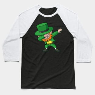 Irish Dabbing Leprechaun St Patricks Day Baseball T-Shirt